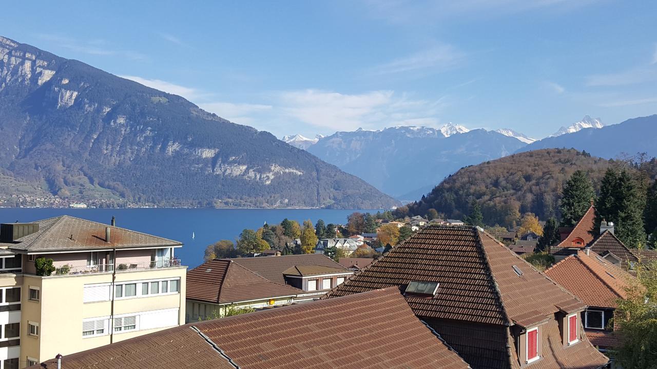 Attika Wohnung Spiez Kültér fotó